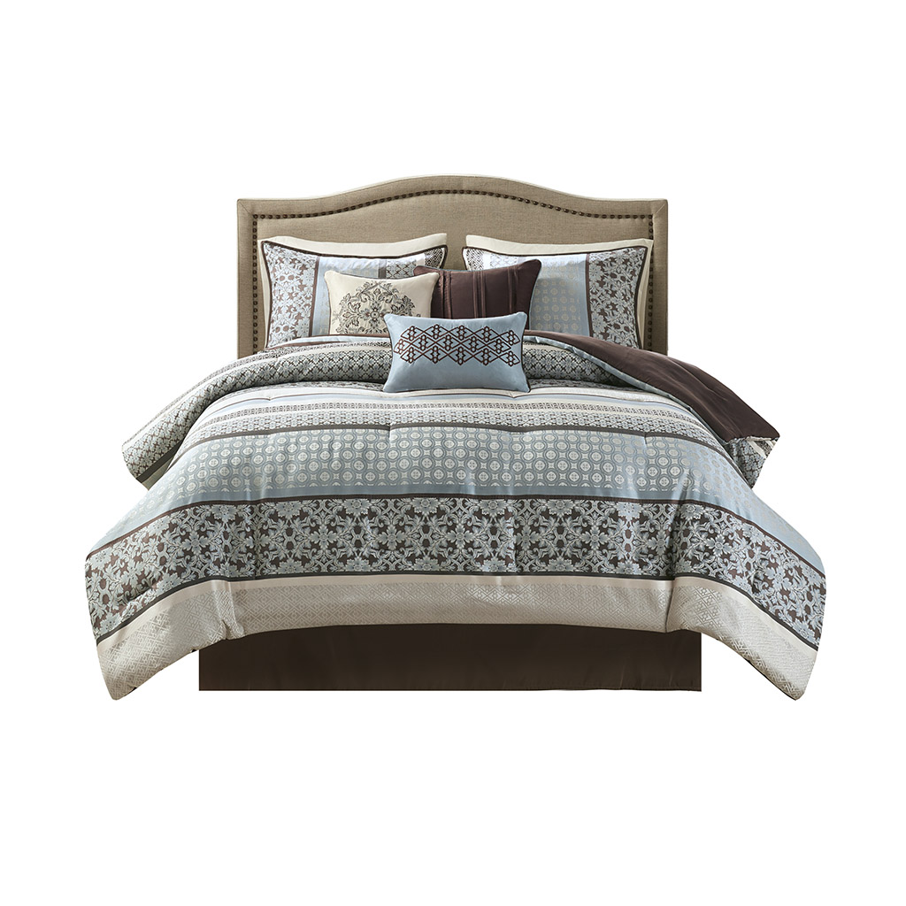 Princeton 7 Piece Jacquard Comforter Set