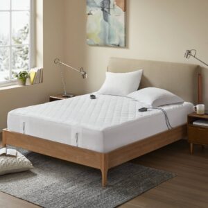 Heated Microfiber Mattress Pad with 3M Scotchgard from Beautyrest in  White. Heated Microfiber Mattress Pad with 3M Scotchgard from Beautyrest in  White. Heated Microfiber Mattress Pad with 3M Scotchgard from Beautyrest in  White. Heated Microfiber Mattress Pad with 3M Scotchgard from Beautyrest in  White. Heated Microfiber Mattress Pad with 3M Scotchgard from Beautyrest in  White.