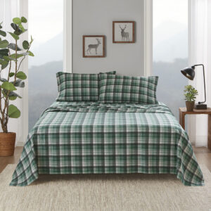 Cotton Flannel Sheet Set from Woolrich in  Green Plaid. Cotton Flannel Sheet Set from Woolrich in  Green Plaid. Cotton Flannel Sheet Set from Woolrich in  Green Plaid. Cotton Flannel Sheet Set from Woolrich in  Green Plaid. Cotton Flannel Sheet Set from Woolrich in  Green Plaid.