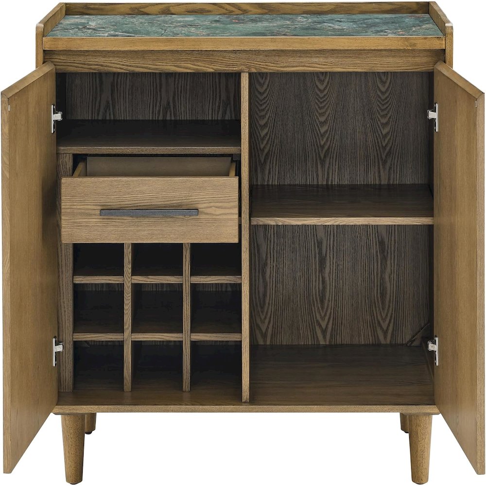 Novato Bar Cabinet with Sintered Stone Inlay Top
