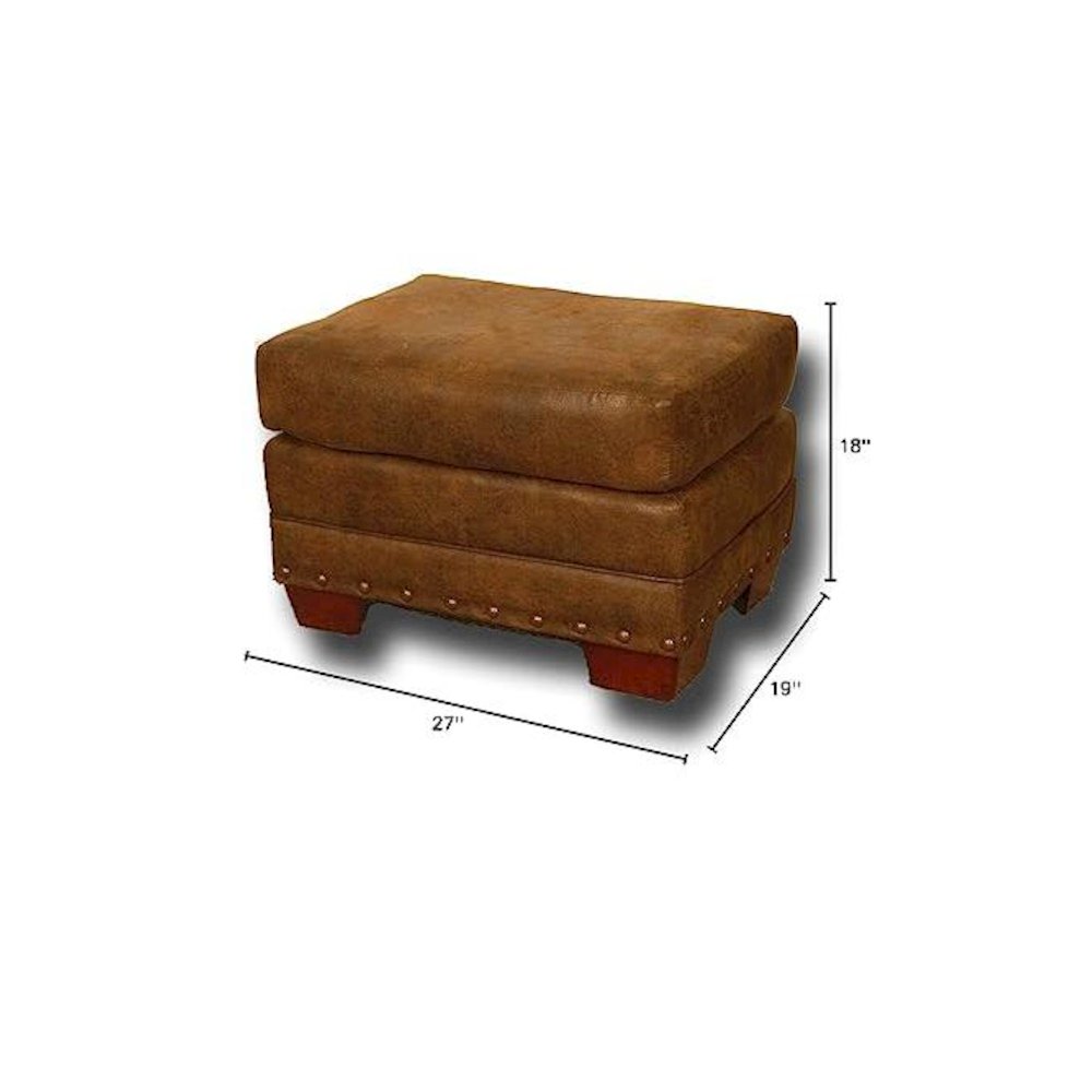 Buckskin Ottoman
