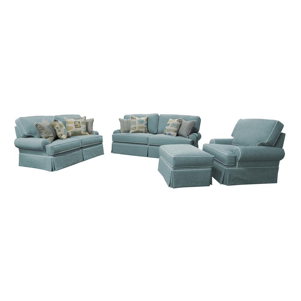 American Furniture Classics Coastal Aqua Series Upholstered Arm Chair