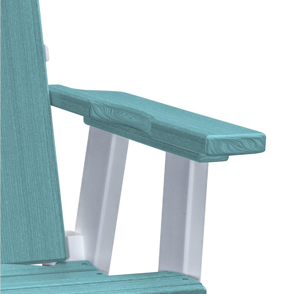 Brandon Swivel Glider in Aruba Blue on a White Base