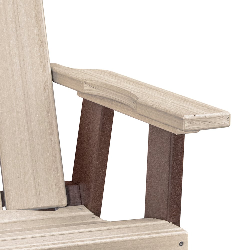 Brandon Swivel Glider in Birchwood on a Tudor Brown Base