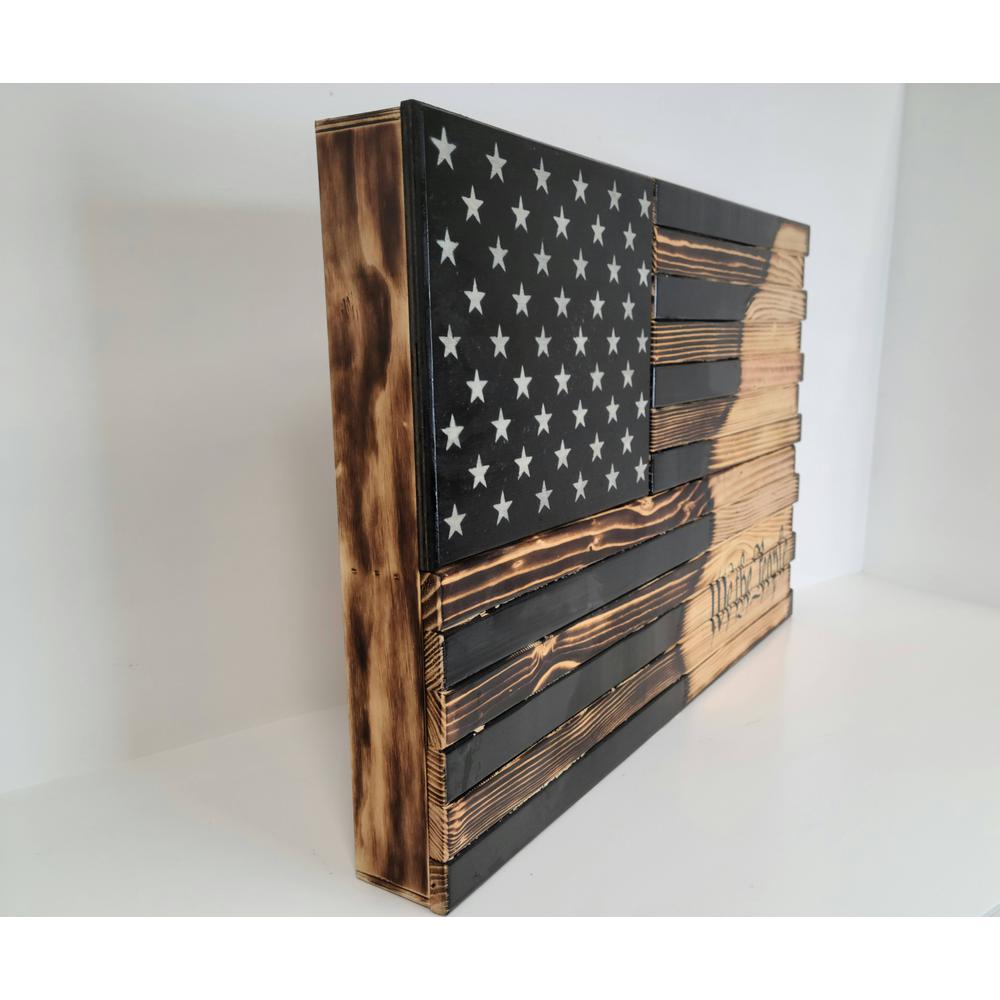 Wall Hanging Gun Concealment with Two Secret Compartments