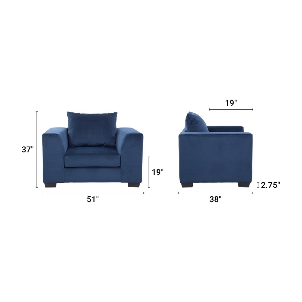 American Furniture Classics Blue Upholstered Oversize Chair