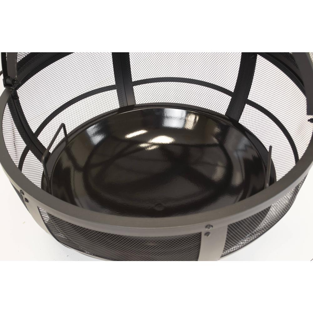 Outdoor Leisure Products Model 5511 32″ Roundup Fire Pit with adjustable 20 inch cooking shelf