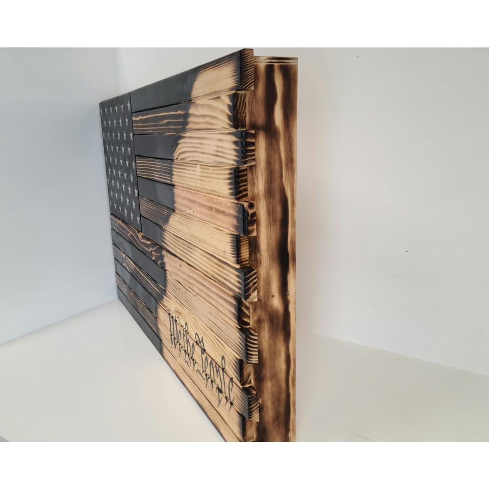 Wall Hanging Gun Concealment with Two Secret Compartments