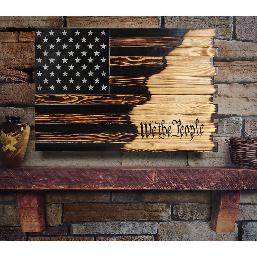 Wall Hanging Gun Concealment with Two Secret Compartments