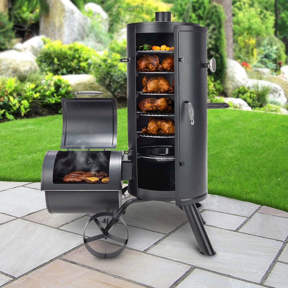 Multi Level Vertical Smoker and Charcoal Grill