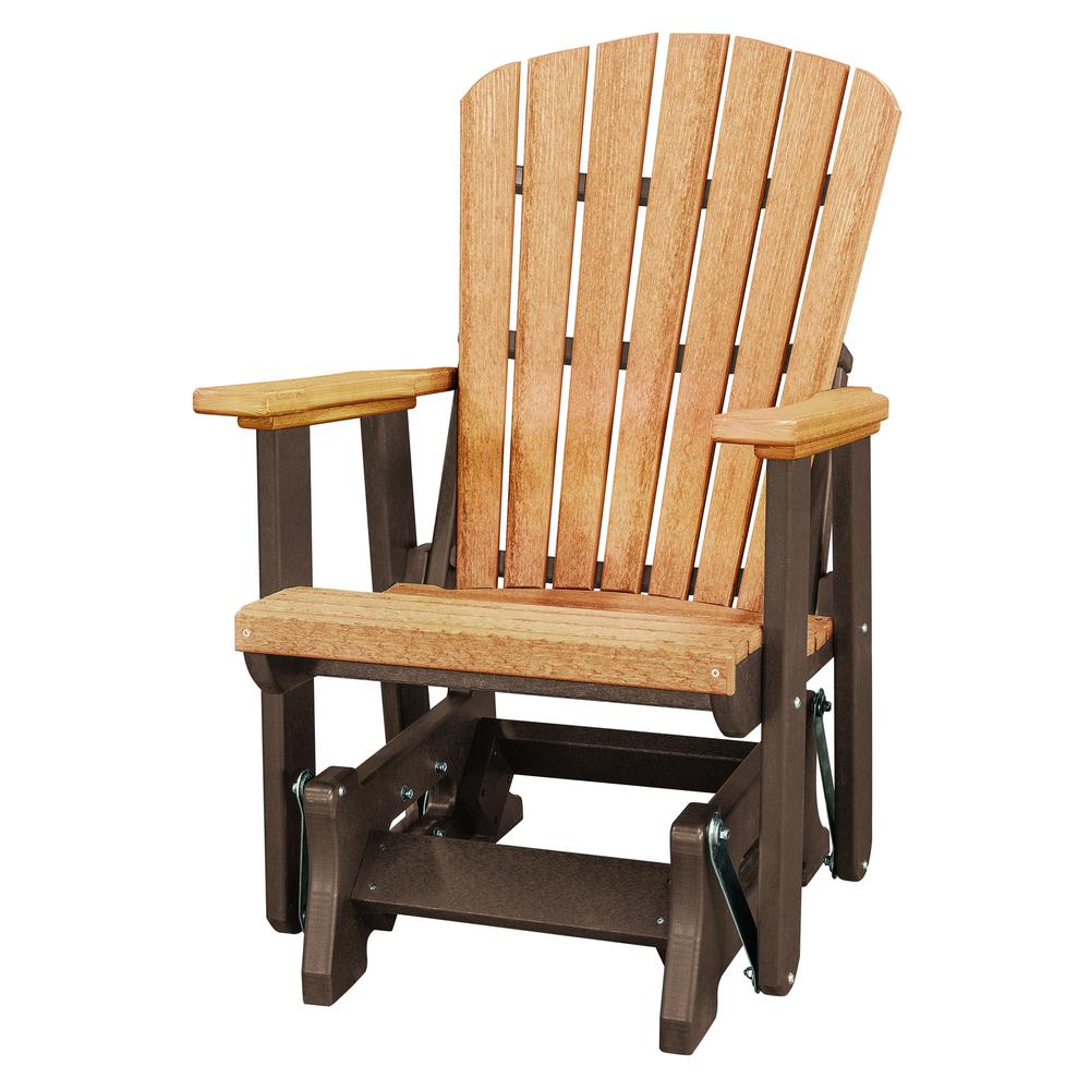 Fan Back Glider Made in the USA- Cedar