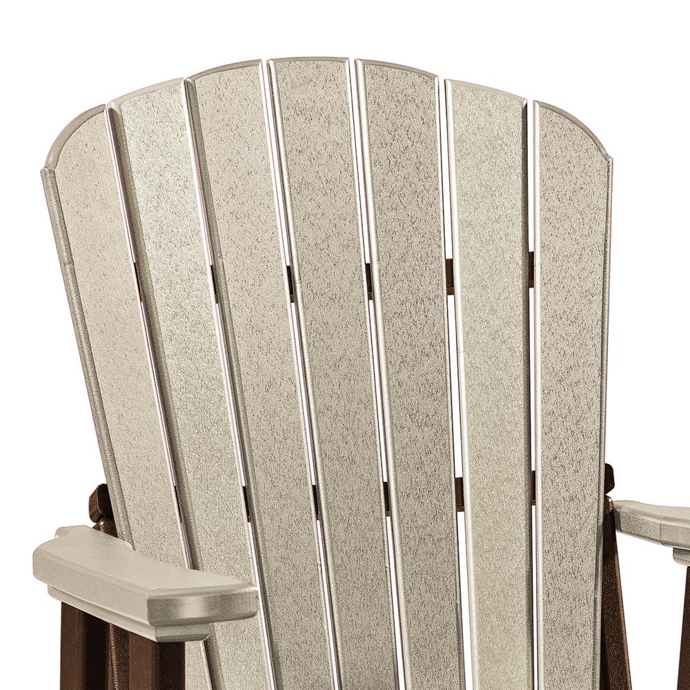 OS Home and Office Model 511WWTB Fan Back Chair in Weatherwood with a Tudor Brown Base