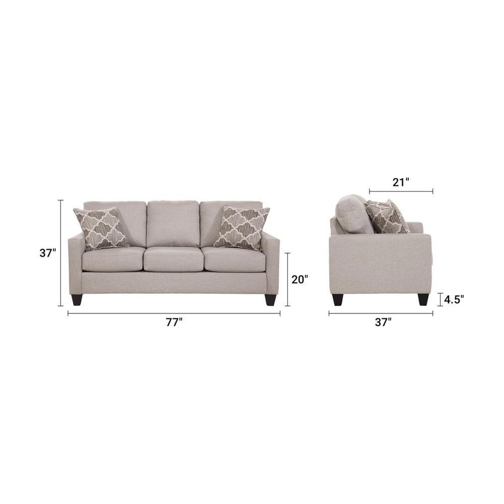 American Furniture Classics Sofa with Two Accent Pillows