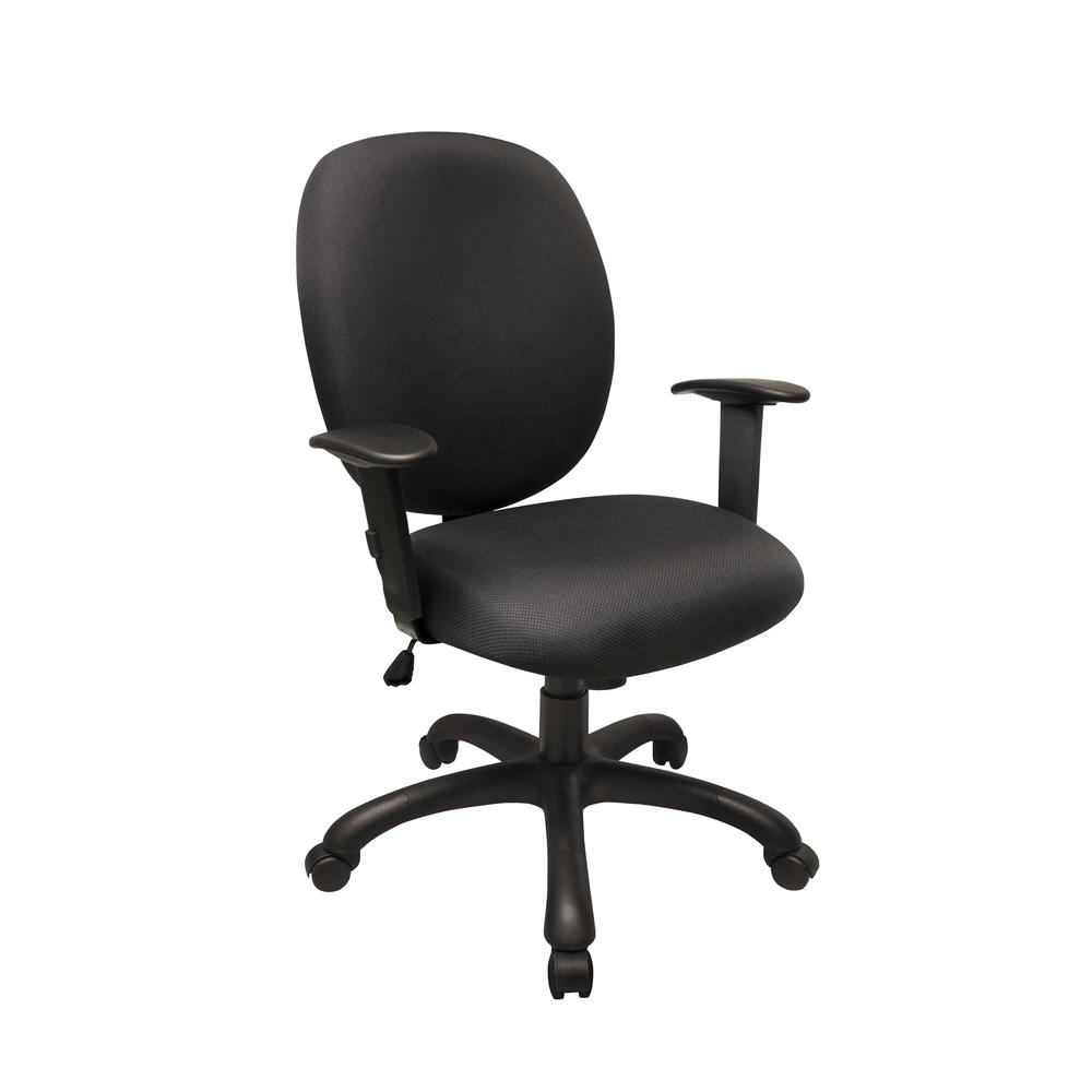 Rolling Task Chair with Adjustable Height and Seat Tilt