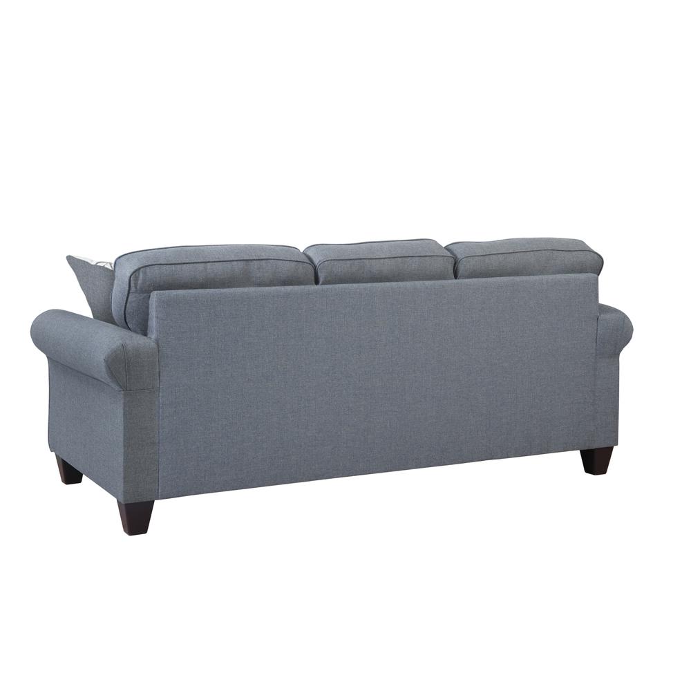 American Furniture Classics Sofa with Rolled Arms and 3 Accent Pillows