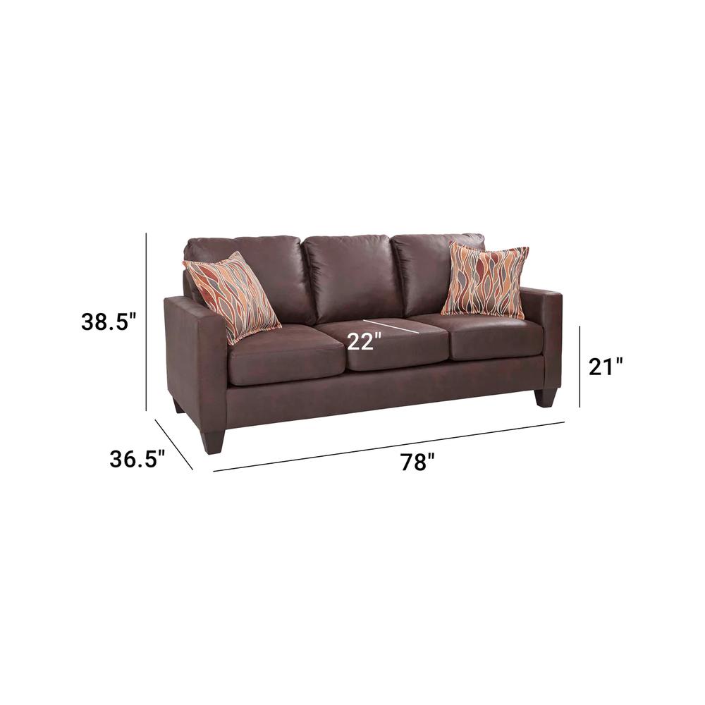 American Furniture Classics  Arm Sofa with Two Accent Pillows