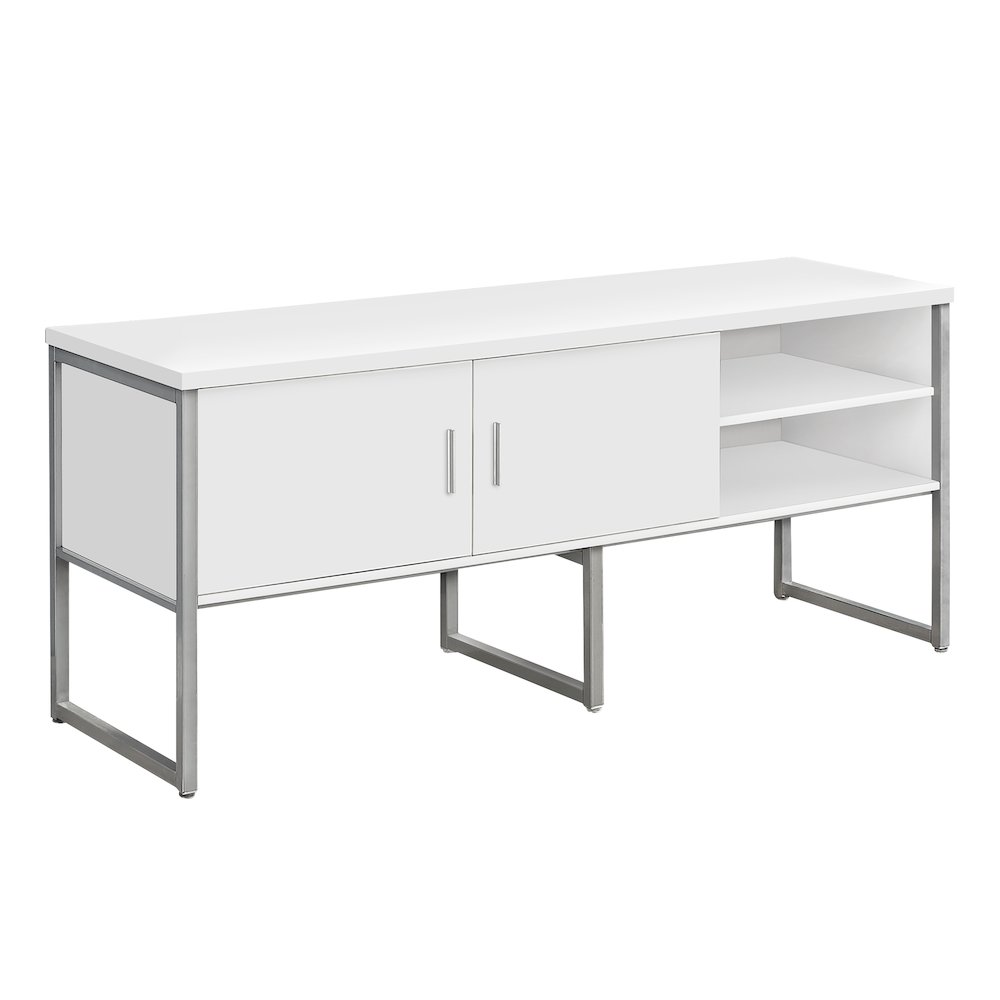 Contemporary Office Credenza in White