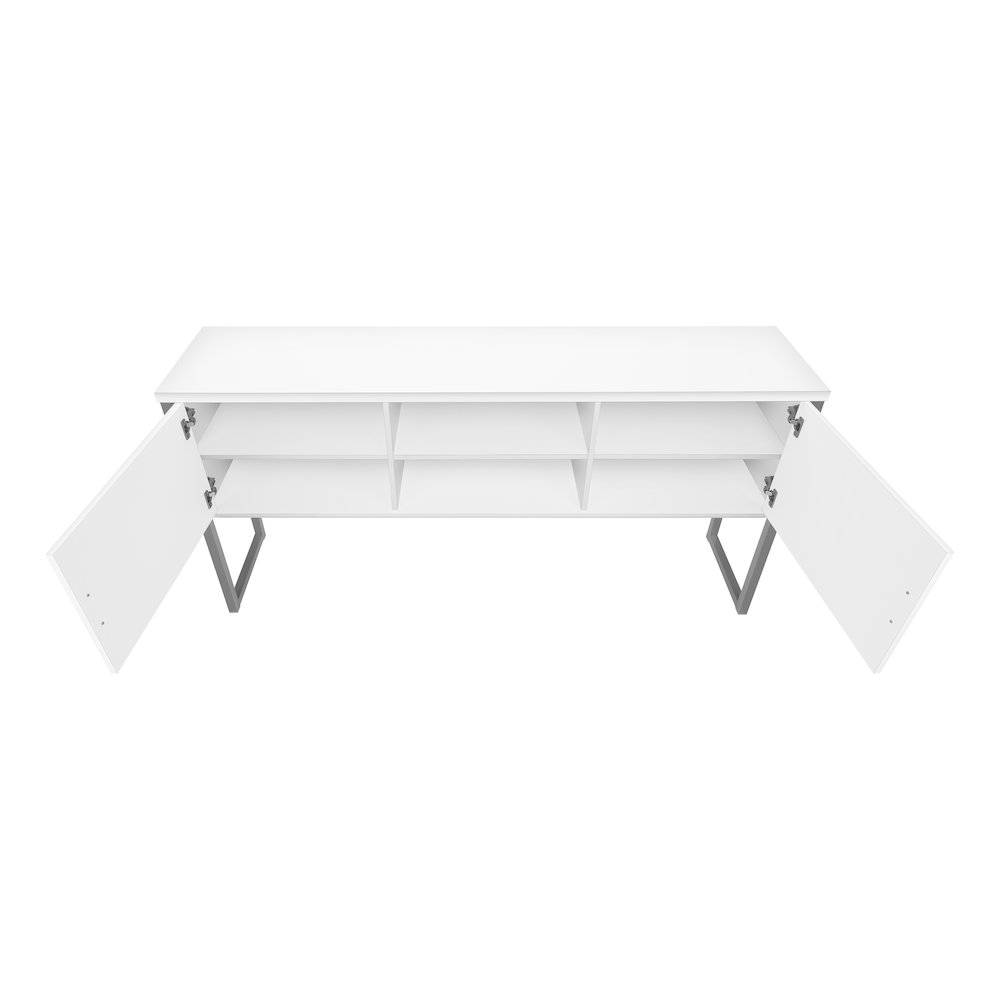 Contemporary Office Hutch in White