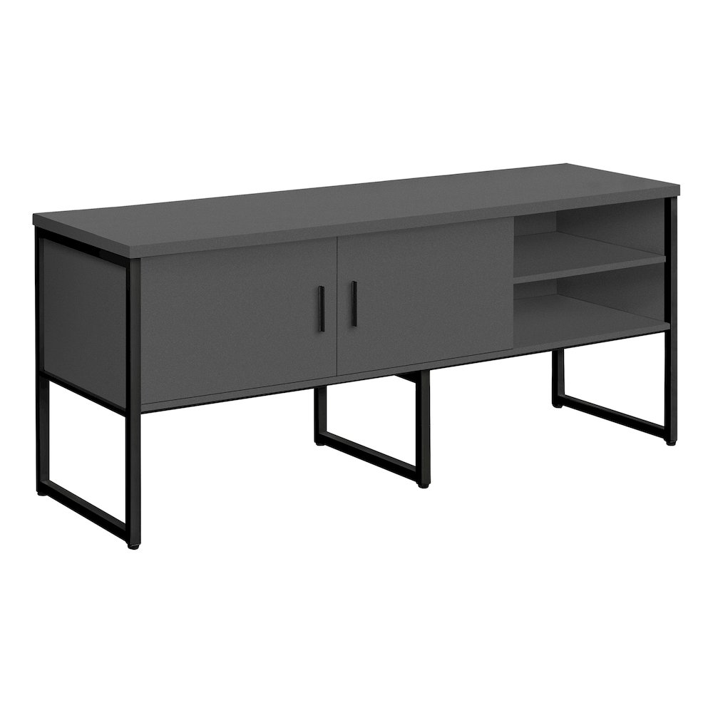 Contemporary Office Credenza in Grey