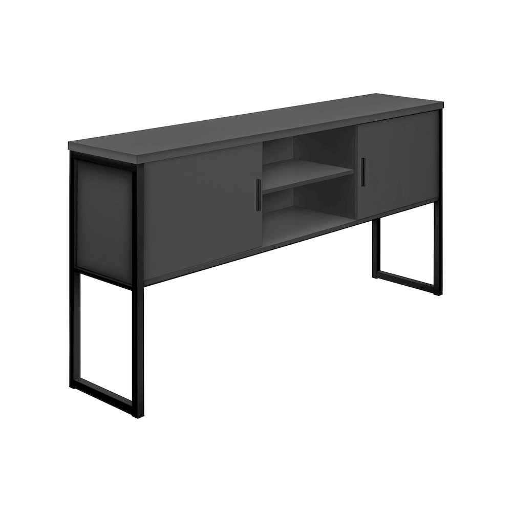 Contemporary Office Hutch in Grey