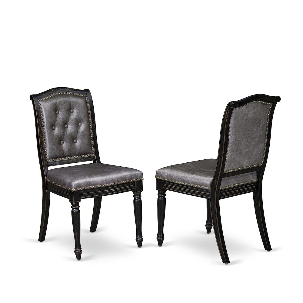 9 piece Modern Dining Table Set of a Wood Table and 8 Dinning Chairs