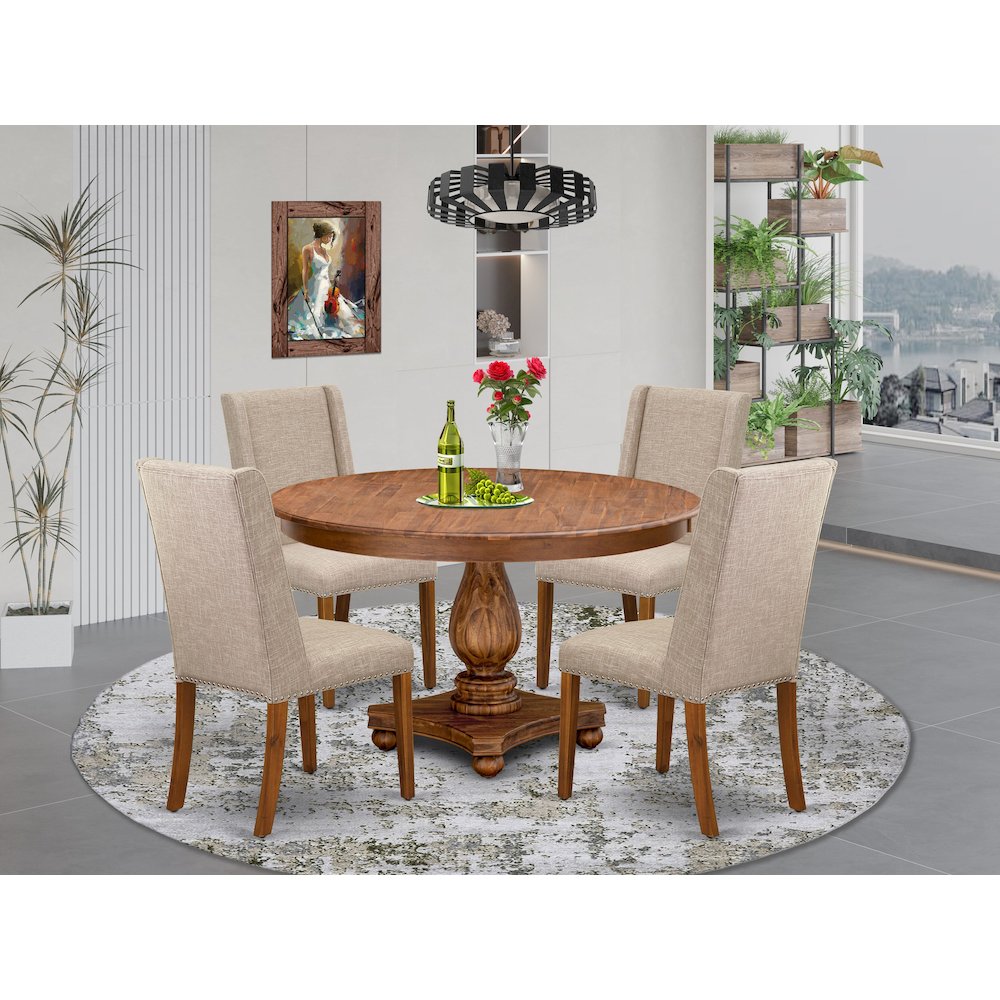 4 Light Tan Dinner Chairs