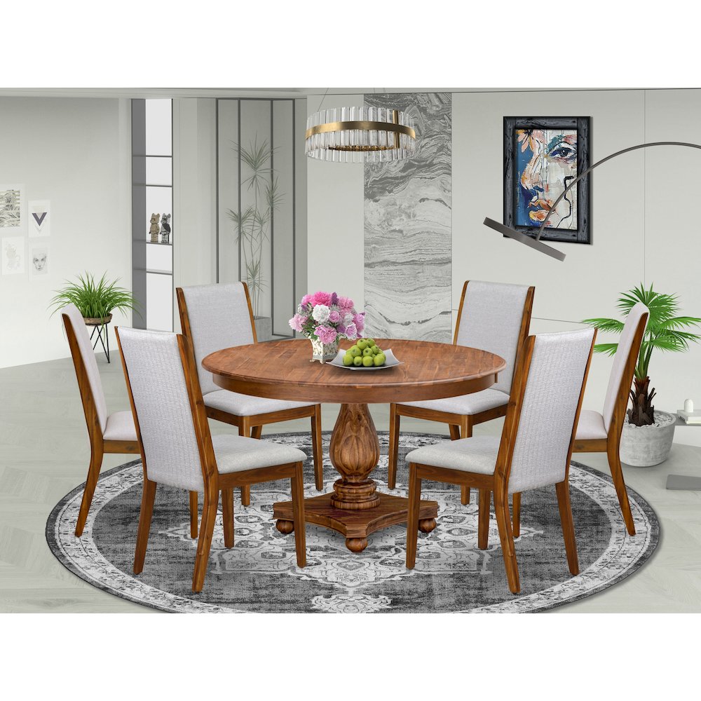 4 Grey Fabric Dining Chairs