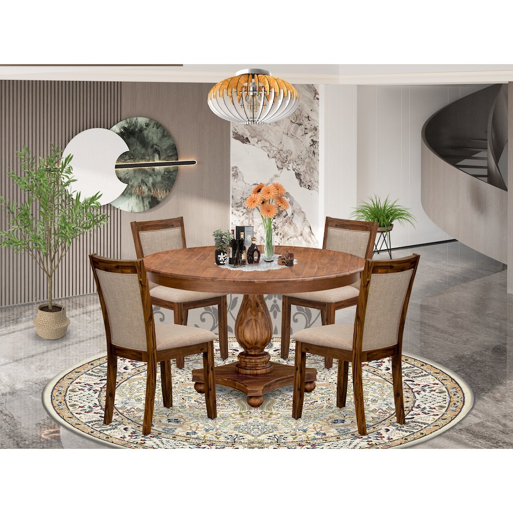 4 Light Tan Dining Chairs