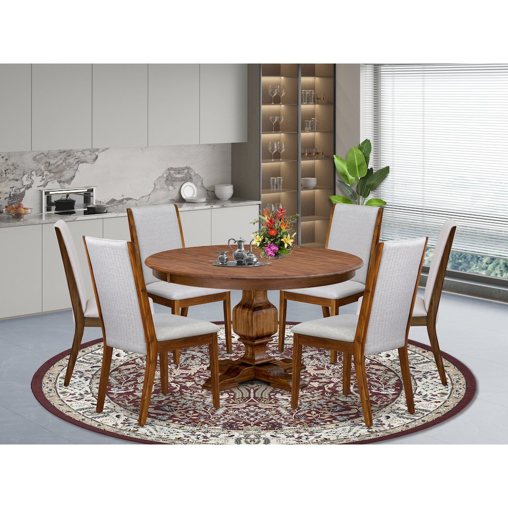 6 Grey Fabric Room Chairs