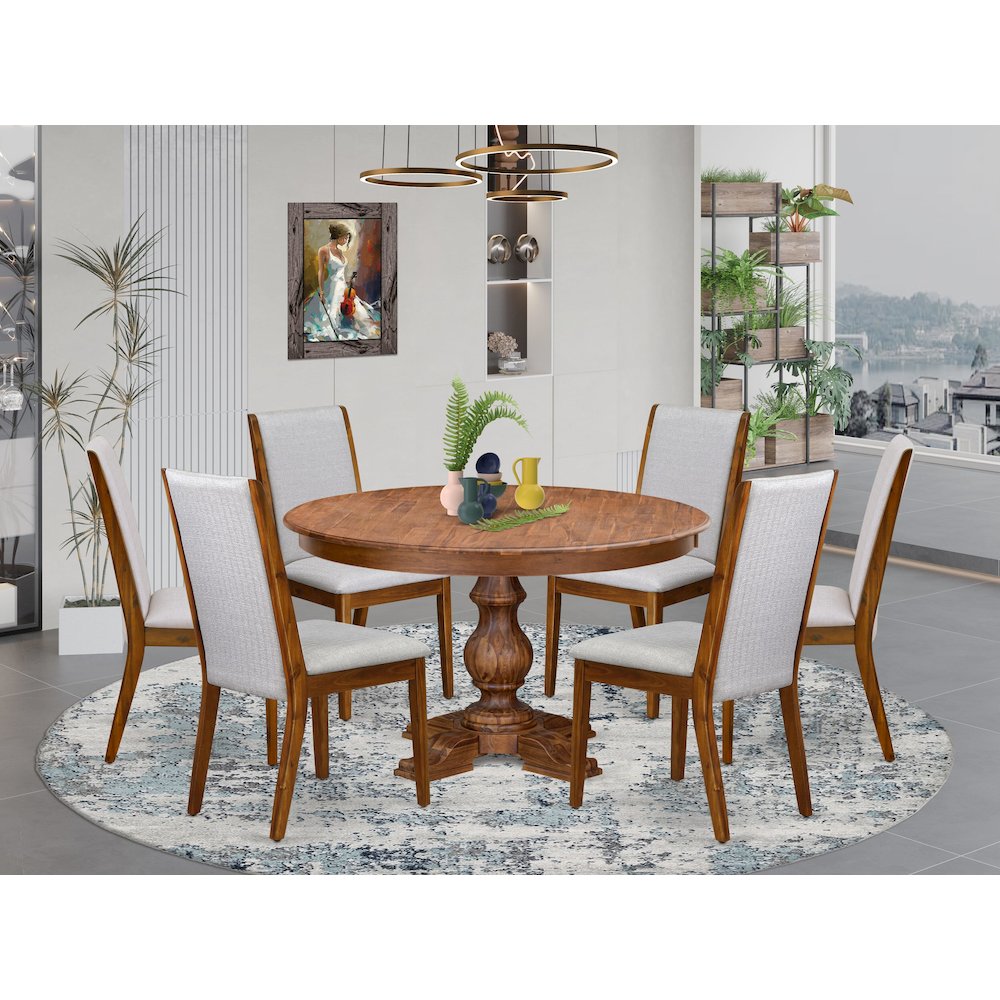 6 Grey Parson Chairs