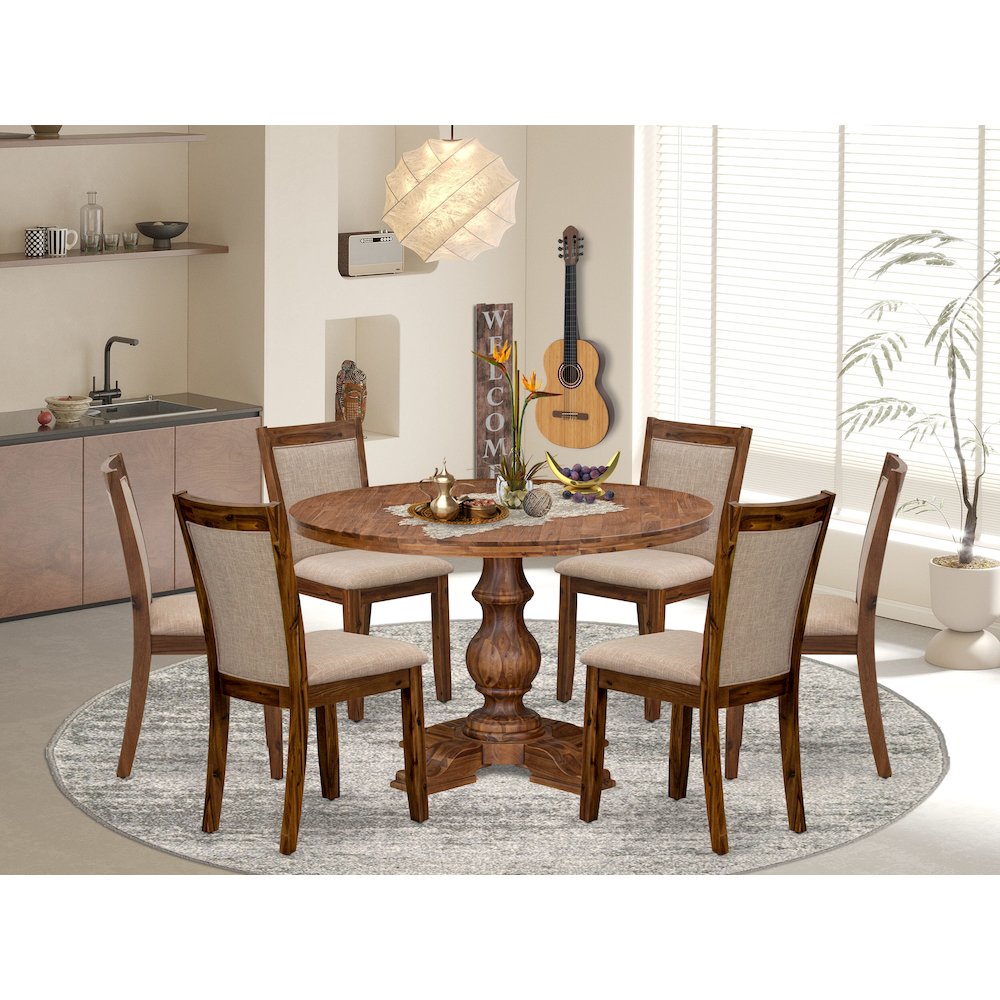 6 Light Tan Kitchen Chairs