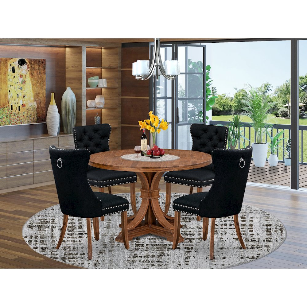 5-Piece Kitchen Set In Black Color