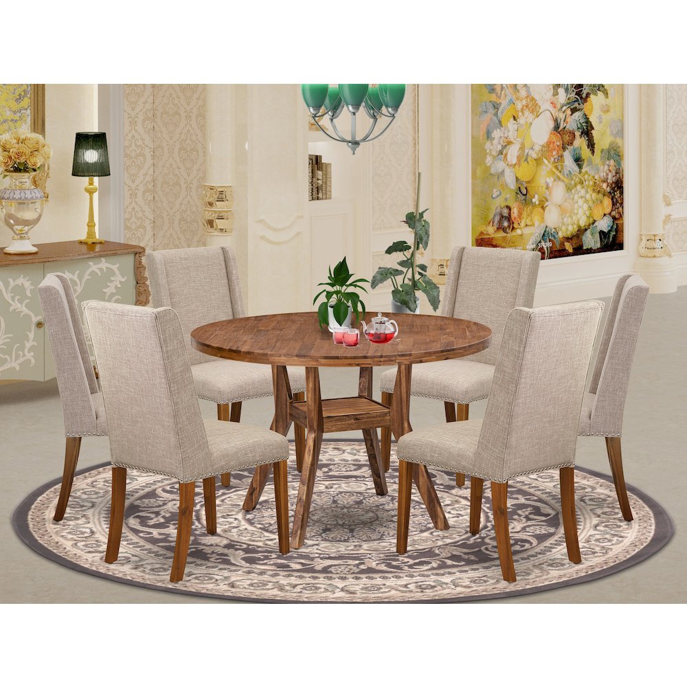 6 Light Tan Dining Chair