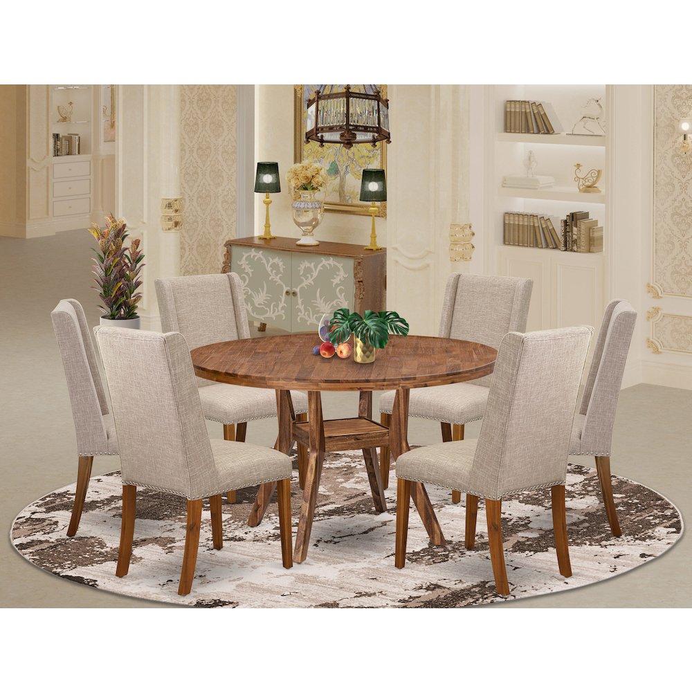 6 Light Tan Dining Room Chairs