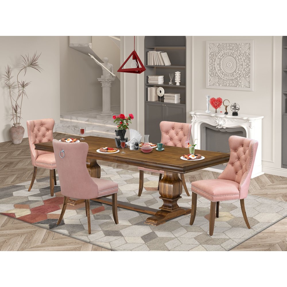 5 piece Kitchen Table Set a Modern Dining Table and 4 Dining room Chairs