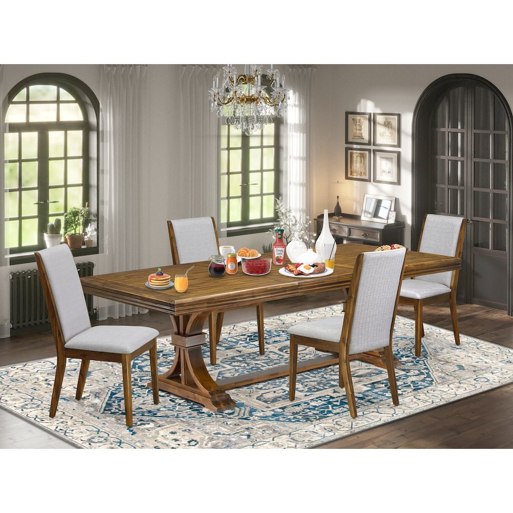 5 Pieces Kitchen table set a Dining Room Table and 4 Kitchen Chairs