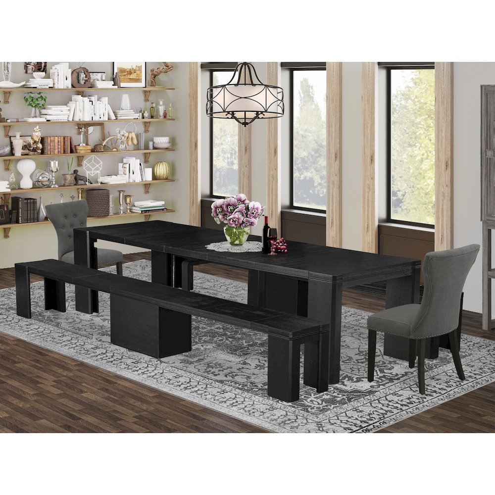5-piece Dining Room Table Set a Rectangular Dining Table