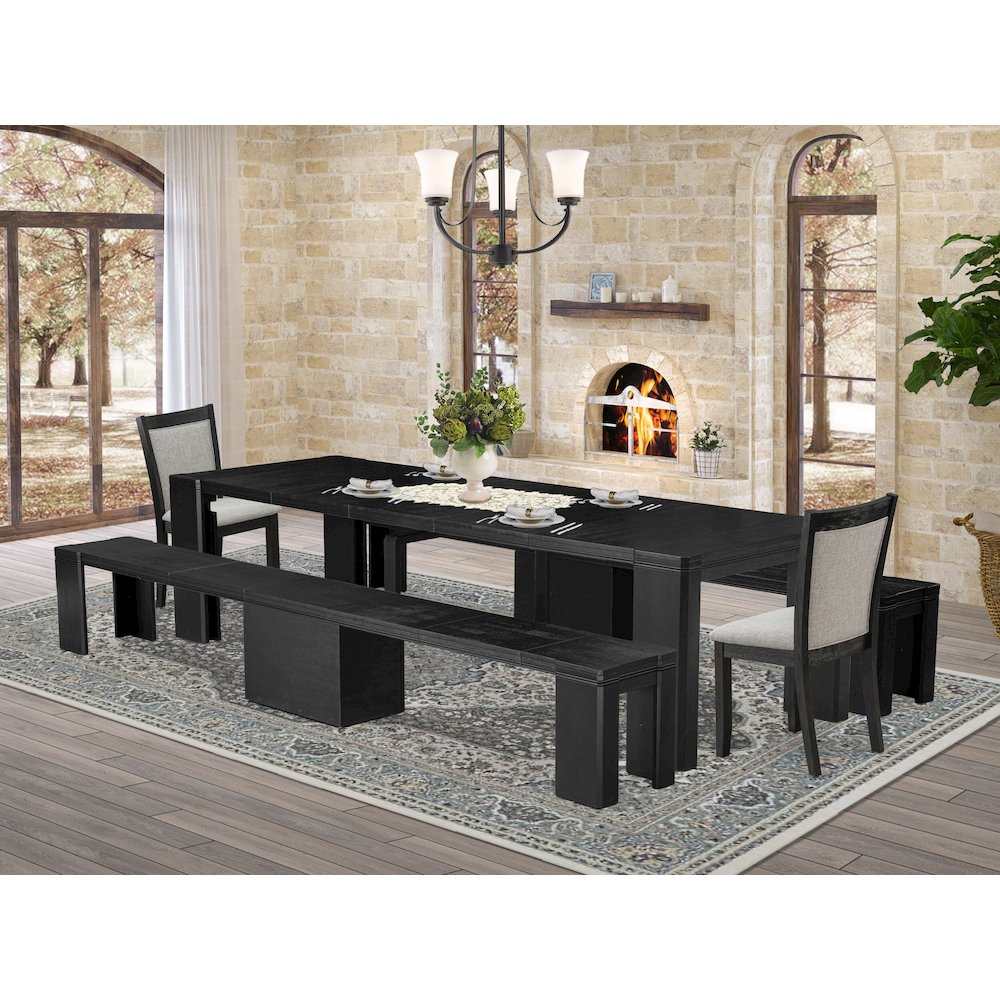 5-piece Dining Room Table Set a Rectangular Kitchen Table