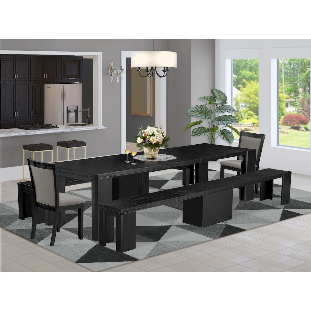 5-piece Dining Room Table Set a Rectangular Kitchen Table
