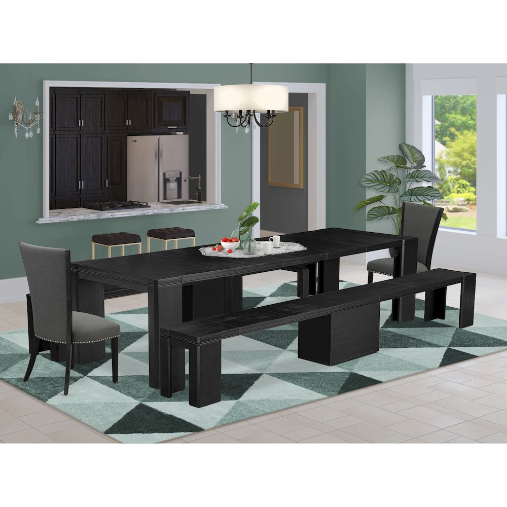 5-piece Dining Room Table Set a Rectangular Dining Table