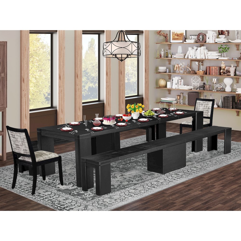 5-piece Dining Room Table Set a Rectangular Kitchen Table