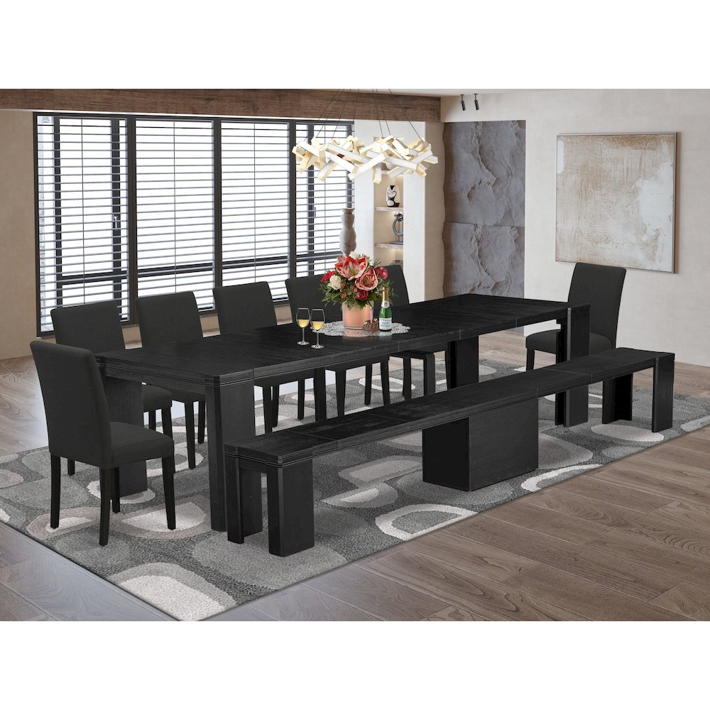 9-piece Dining Room Table Set a Rectangular Kitchen Table
