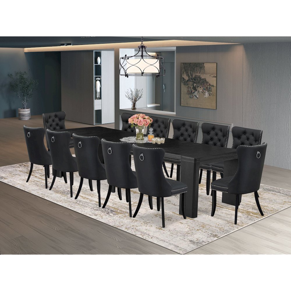 13-piece Kitchen Table Set a Rectangular Dining Table