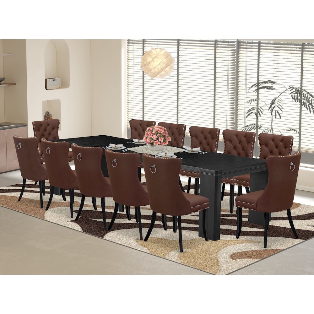 13-piece Dining Room Table Set a Rectangular Kitchen Table