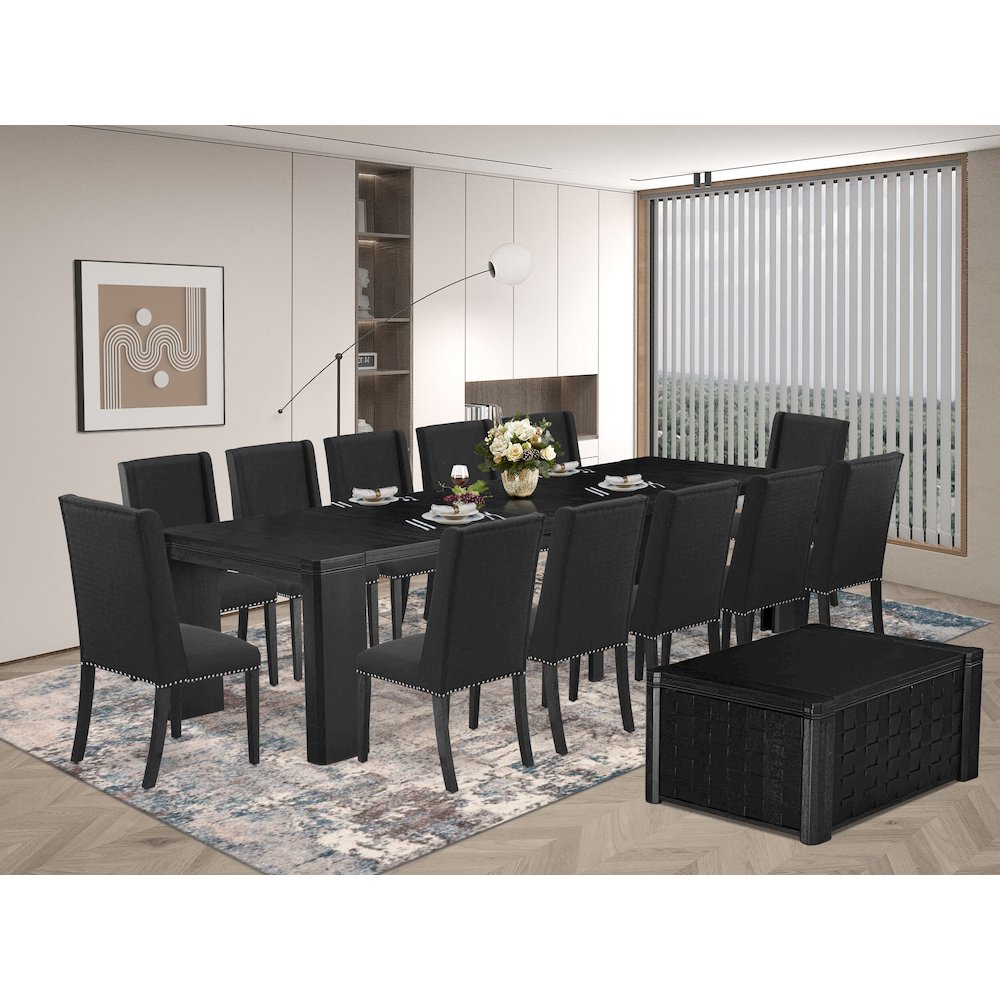 14-piece Dining Room Table Set a Rectangular Kitchen Table with a coffee Table