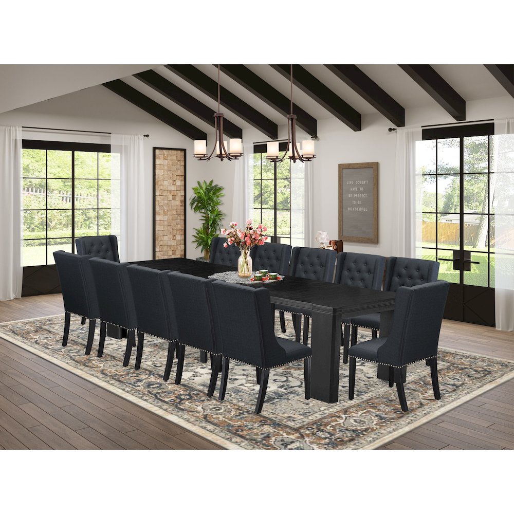 13-piece Dining Room Table Set a Rectangular Kitchen Table