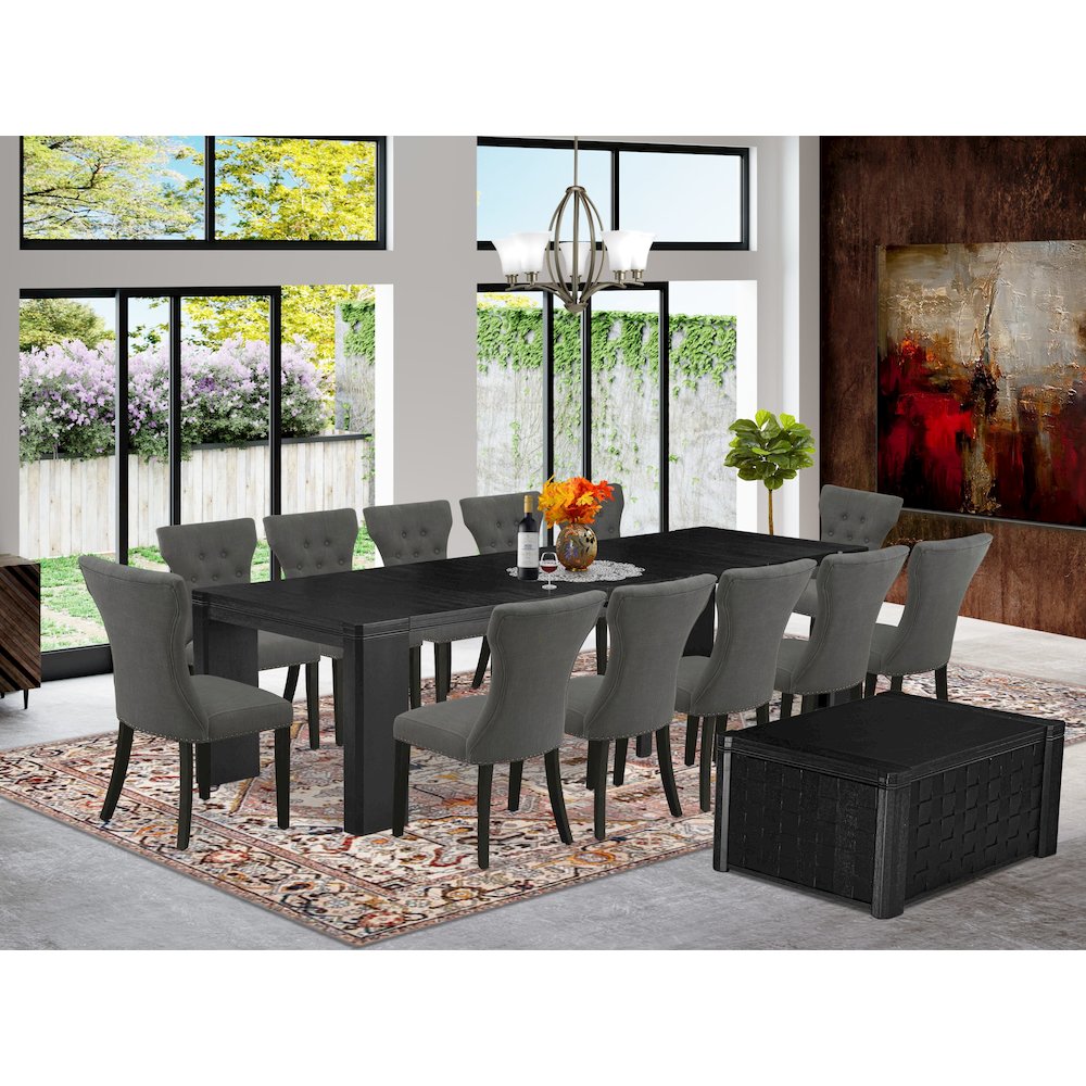 14-piece Dining Room Table Set a Rectangular Kitchen Table with a coffee Table