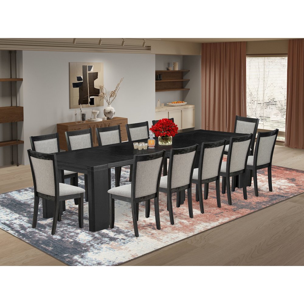 13-piece Dining Room Table Set a Rectangular Dining Table