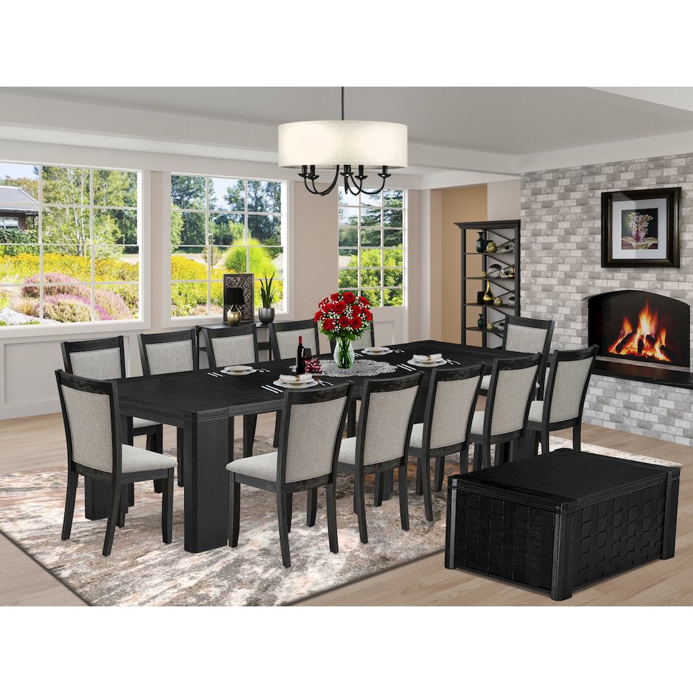 14-piece Dining Room Table Set a Rectangular Kitchen Table with a coffee Table