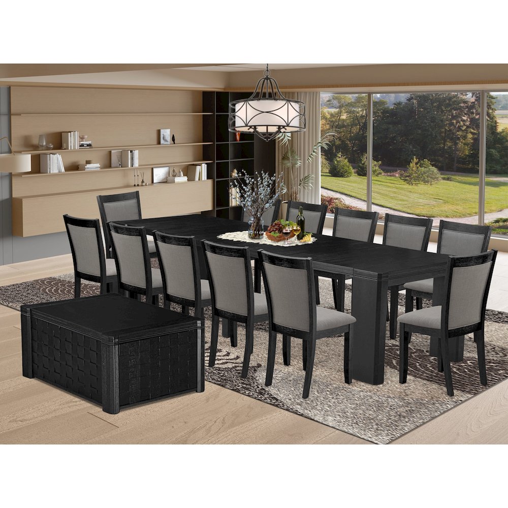 14-piece Dining Room Table Set a Rectangular Kitchen Table with a coffee table